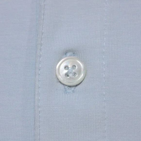 Orchard & Broome NWT Grand Stretch Polo Shirt Size S in Blue Cotton & Spandex